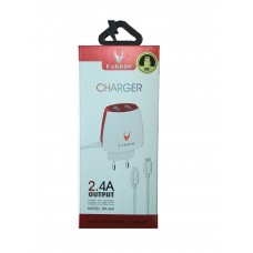  USB Charger - 2.4A Dekkin DK-26A with Android Cable